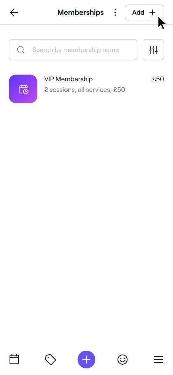 Create Memberships to sell online or manually in your Catalog