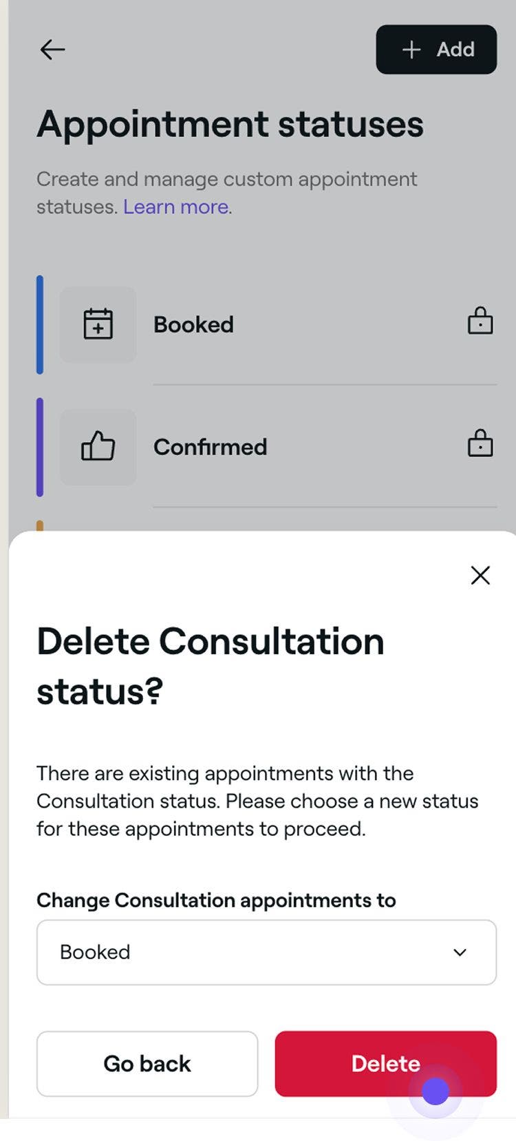 Mobile_Delete custom appointment status Fresha.jpg