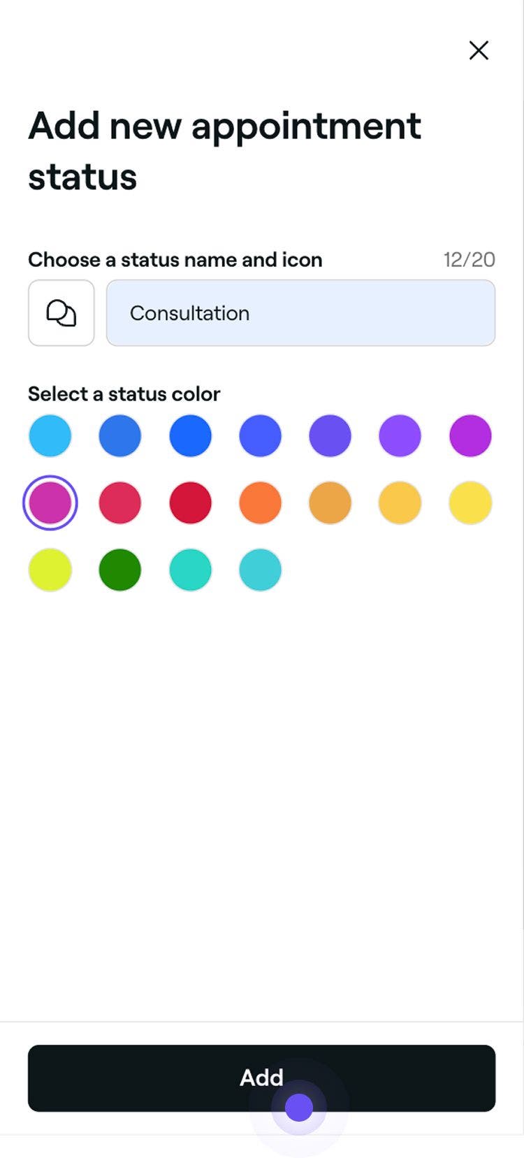 Mobile_Save new custom appointment status Fresha.jpg