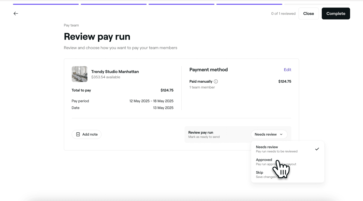 Pay runs team review Fresha.png