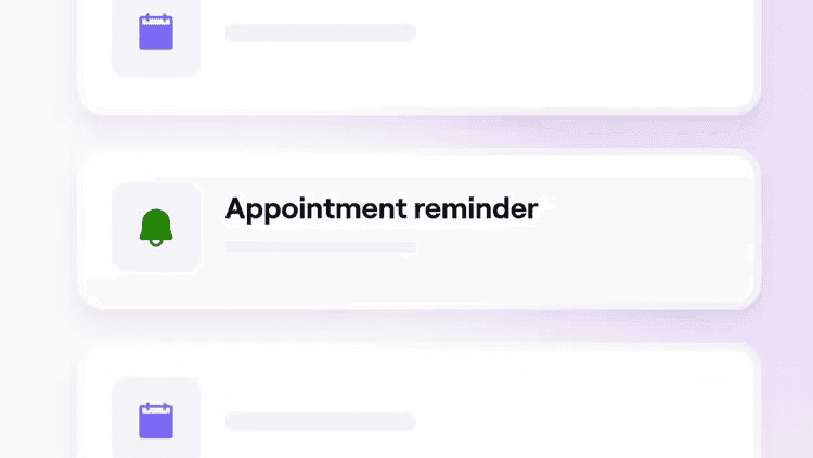 fresha automated messaging user interface