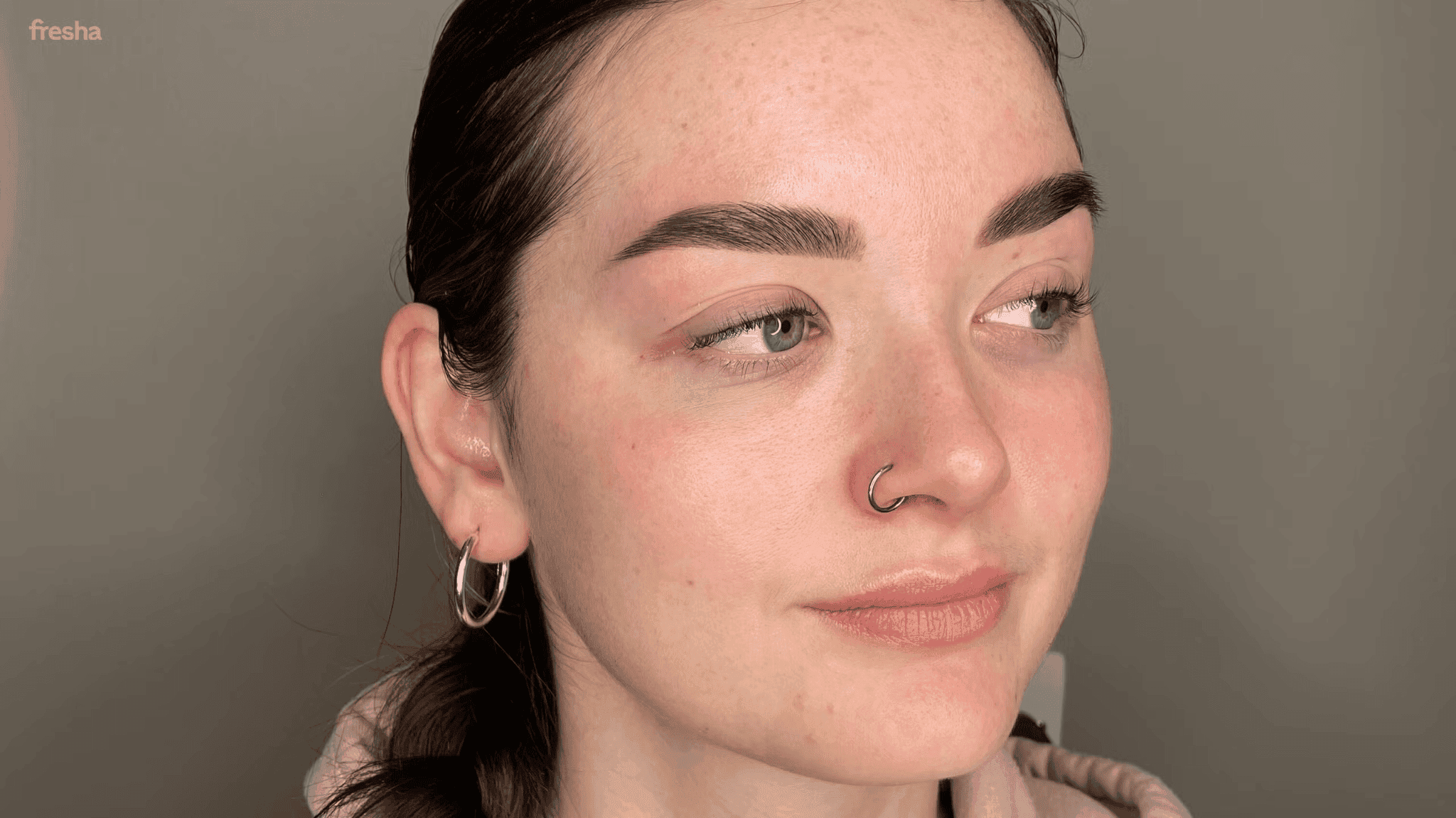 image of brow treatment on brown haired woman