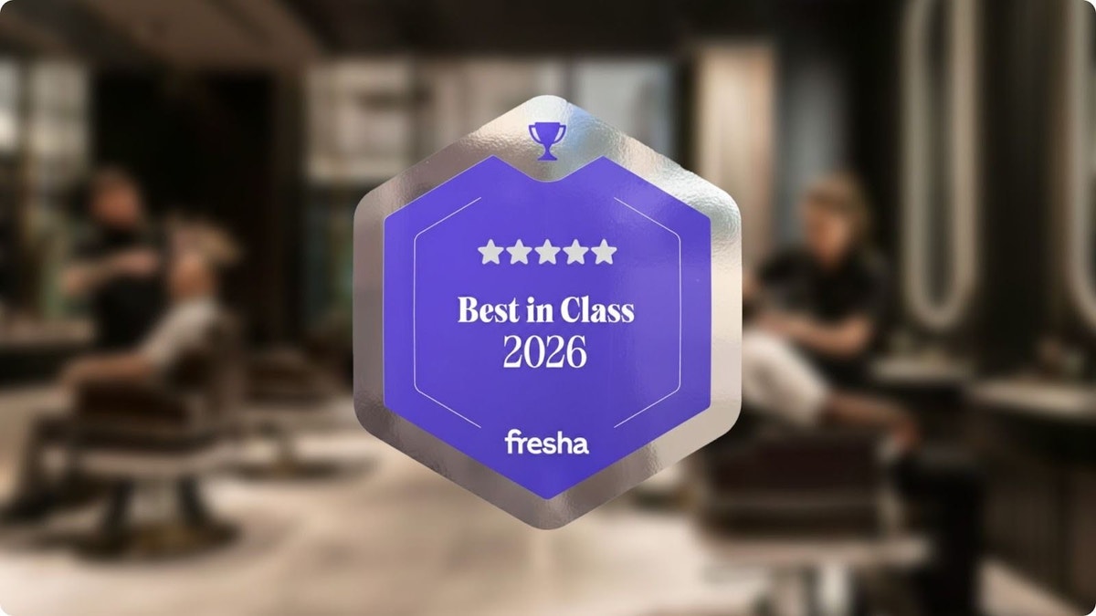 Fresha Best in Class 2026 award