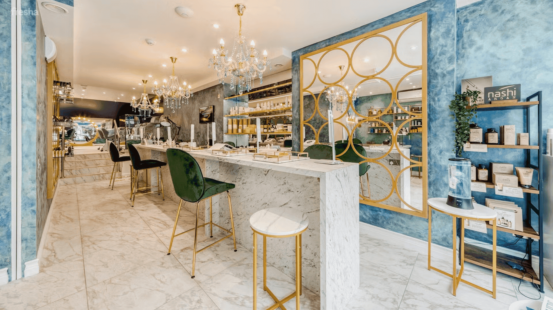 inside of medusa salon in london