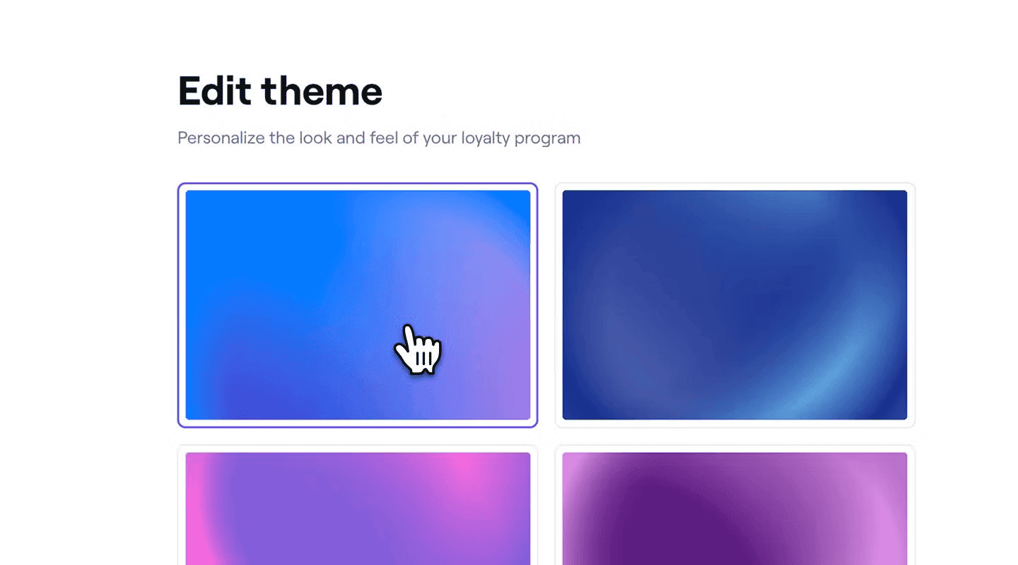 edit theme user interface on fresha