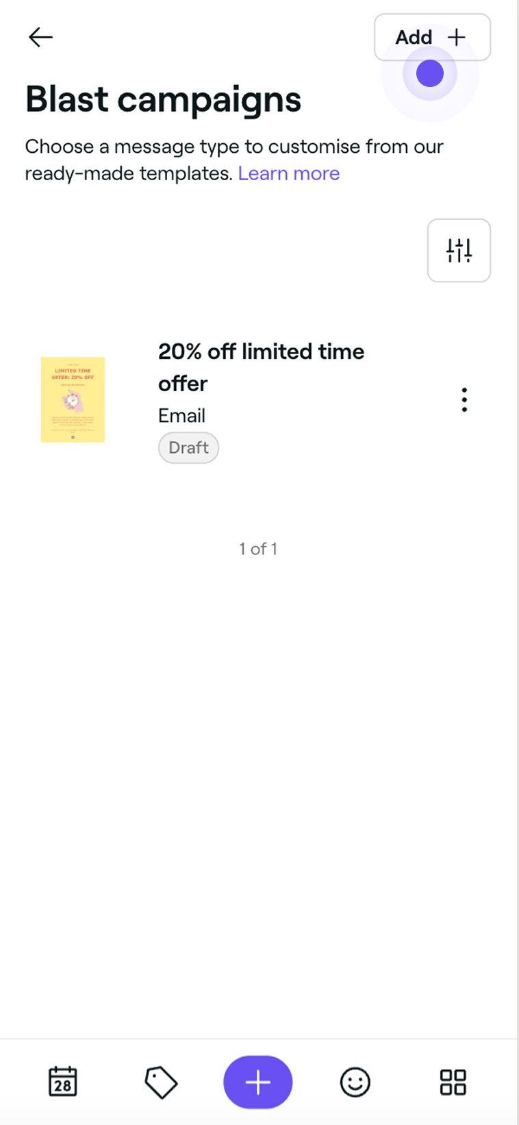 mobile Add new blast campaigns Fresha.jpg