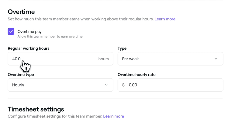 Set up wages and timesheets in Fresha