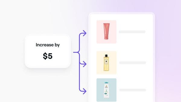 Editing multiple prices of a product at the same time on Fresha. 