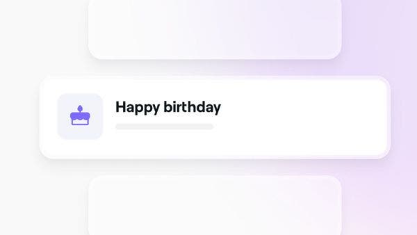 An automated message for a client milestone, sending a discount to book a Fresha appointment.