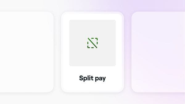 Split pay selected as a payment method checking out a sale in Fresha.
