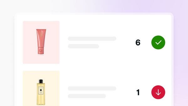 Entering the stock quantity when completing a stock take in Fresha.
