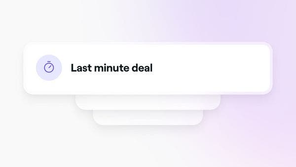 A last minute deal created to encourage clients to book appointments last minute on Fresha.
