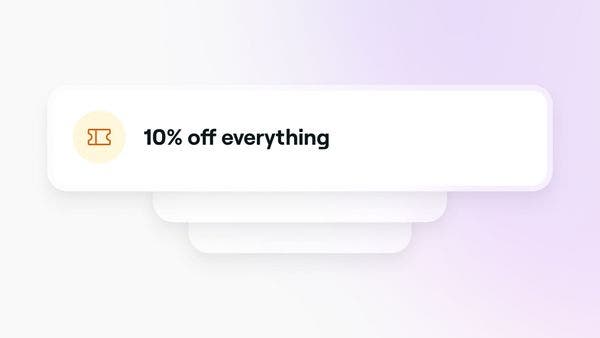 A promotion created to be used online or at point of sale on Fresha.