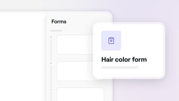 A consultation form created in Fresha.