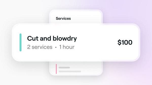 A package on Fresha with two services. 