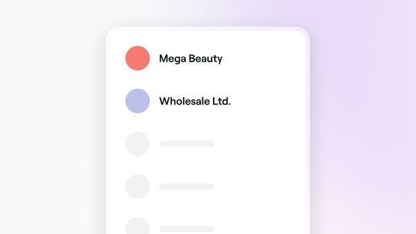 A product list in a Fresha workspace.