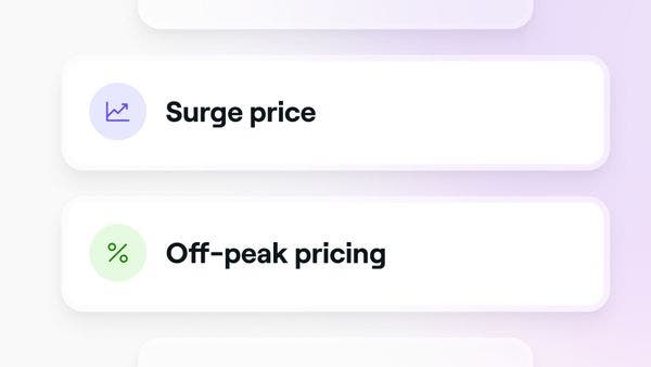 Smart pricing set up to adjust service prices based on the time booked on Fresha.