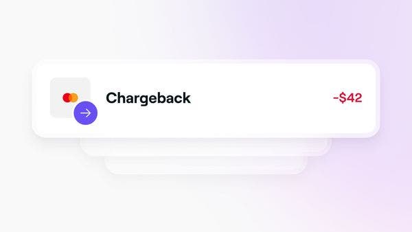  chargeback displayed in a Fresha business wallet.