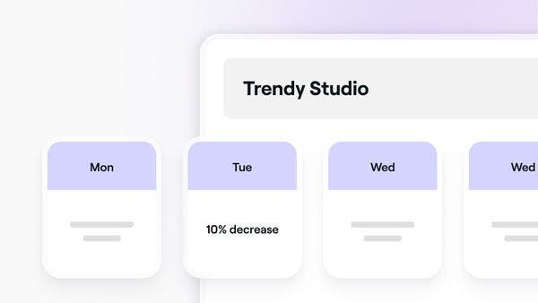 Smart pricing rules set up in a Fresha workspace.