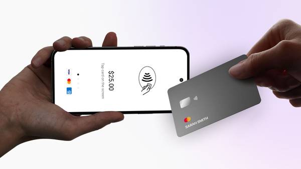 Collecting a card payment via an andorid device.