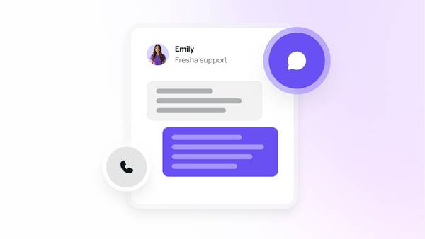 Live chat with Fresha premium support agent