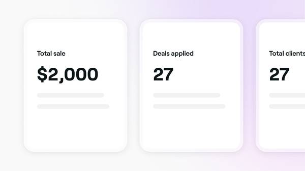 Data collected from deals set up on Fresha.