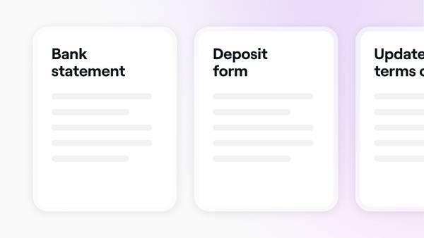 A list of accepted documents to verify your bank details in Fresha.