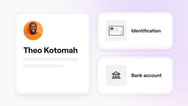 Adding identification and bank account details to process payments using Fresha as a sole trader or freelancer.
