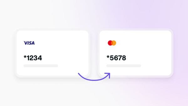 Updating a payment method in Fresha with new details.