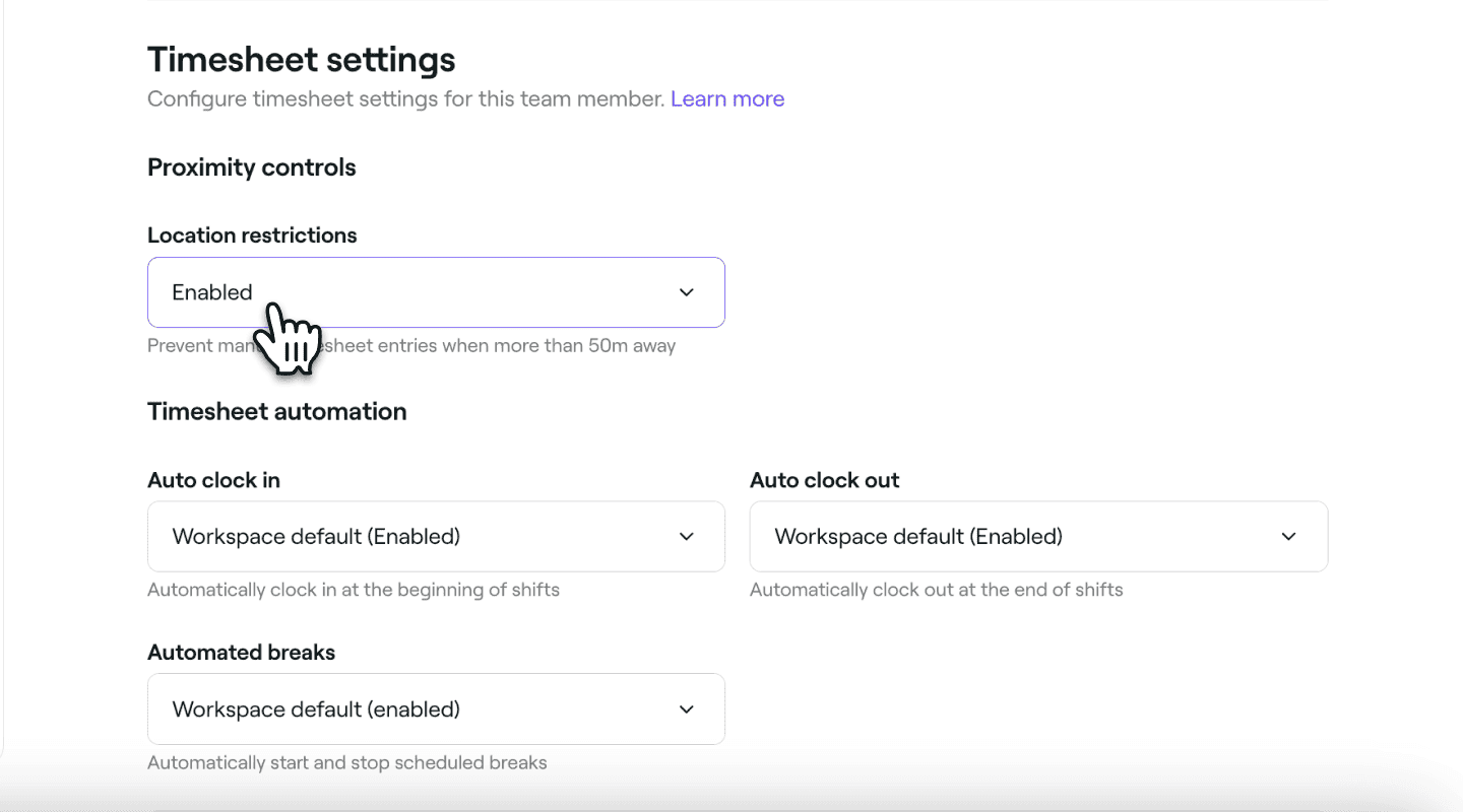 timesheets proximity controls Fresha.png