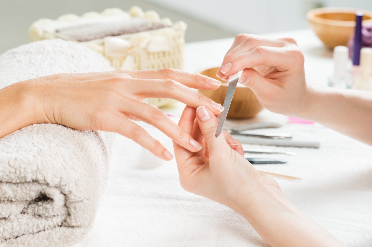 Nail care procedure in a beauty salon. Female... - Stock Photo [107232108]  - PIXTA