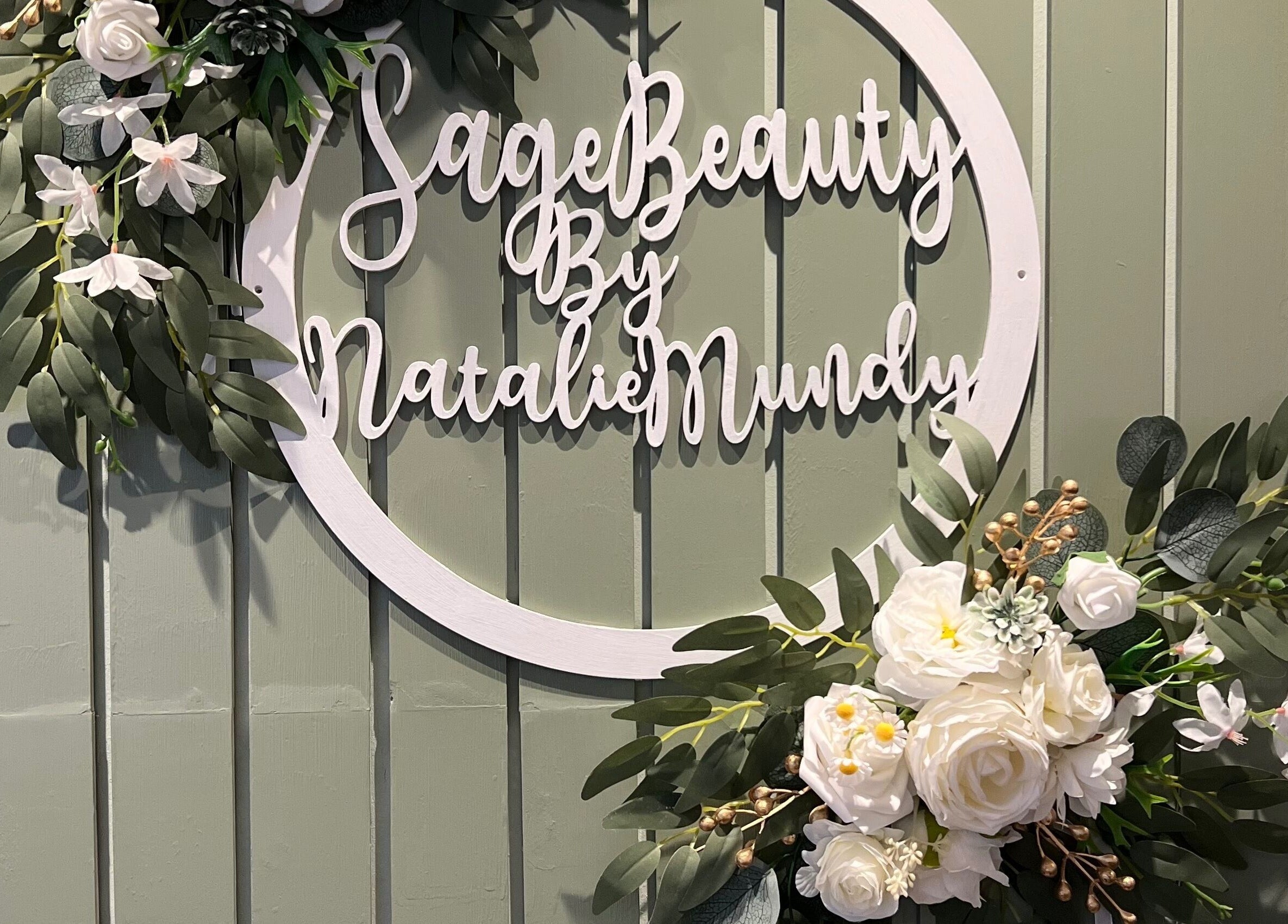 Elegant floral decor at Sage Beauty, Highworth, England, GB - perfect for a serene beauty experience.