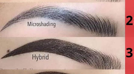 Estilos de cejas microshading y híbrido en GMD Microblading Studio, Puerto Vallarta, Jalisco, MX.