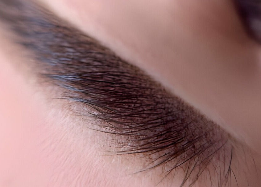 Detalles de cejas microblading en GMD Microblading Studio, Puerto Vallarta, Jalisco, MX.