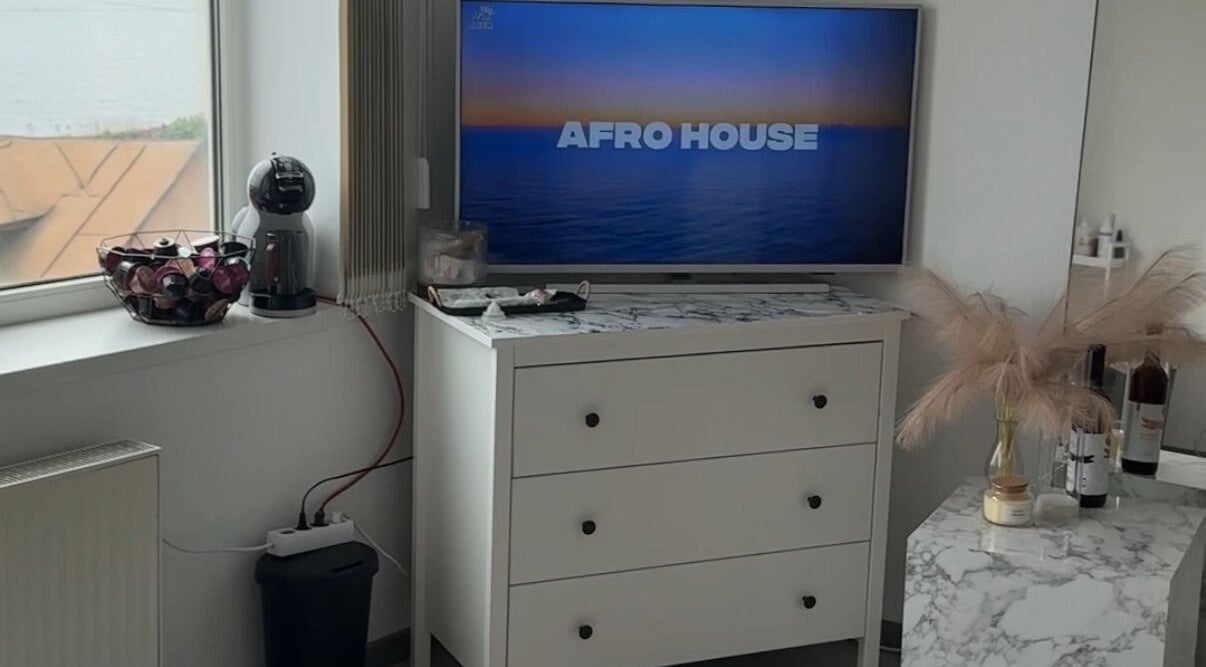 Elegant interior of Adelenailsstudio in Jūrmala, Latvija, LV with a modern dresser and decor.