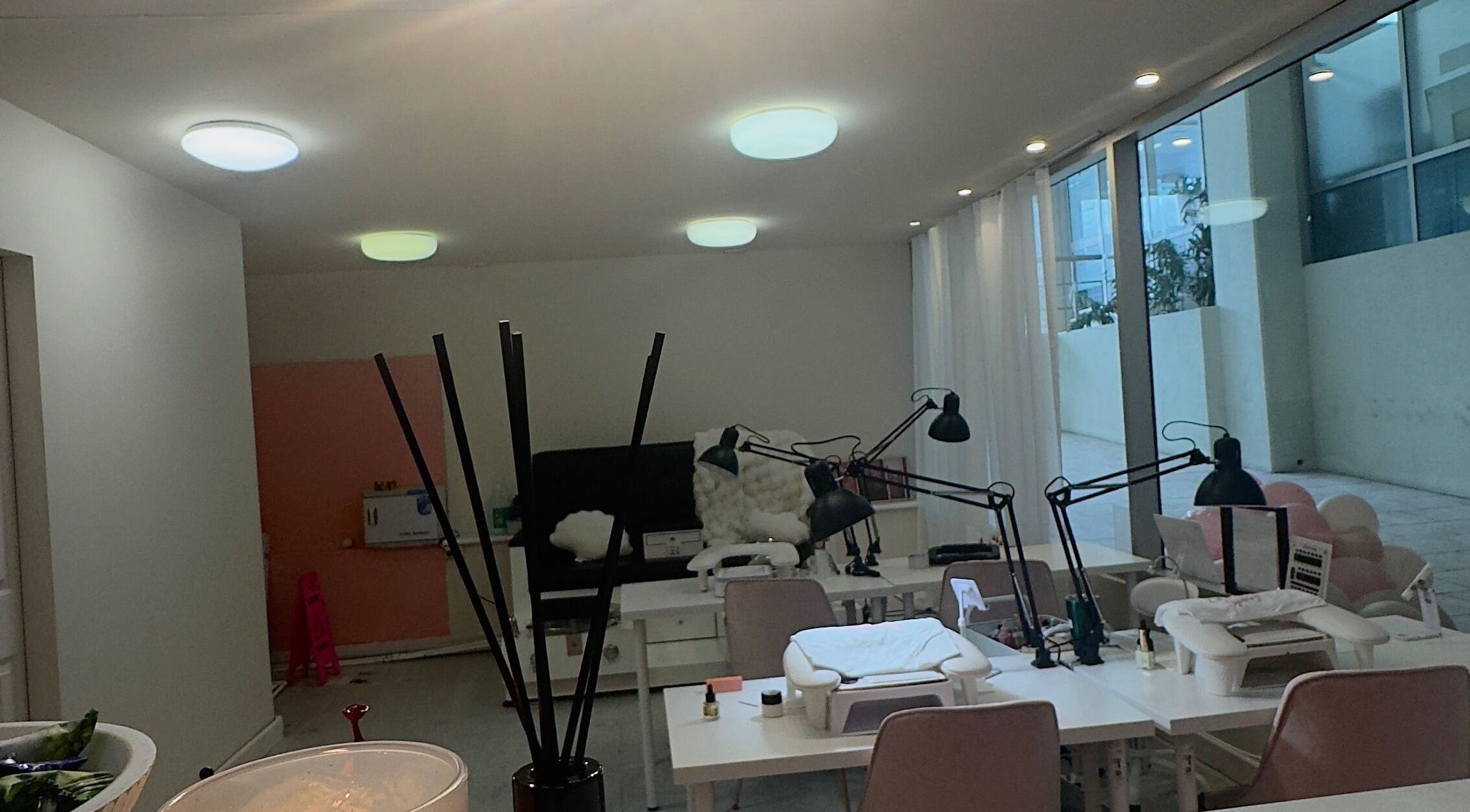 Modern salon setup at Chill Nails Sydney, Miranda, New South Wales, AU with cozy seating and stylish decor.