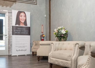 Elegant lounge area at Bright Facial Spa and Thai Massage, Las Vegas, NV, US with comfortable seating.
