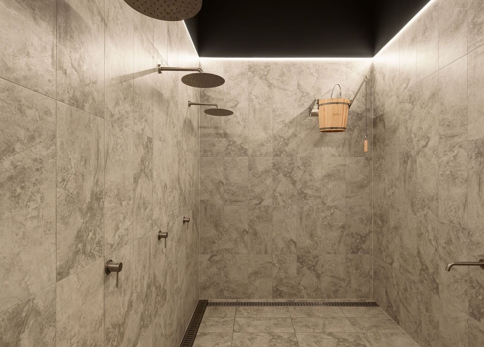 Stylish shower with modern fixtures at Recovery Room Sippy Downs, Sippy Downs, Queensland, AU.