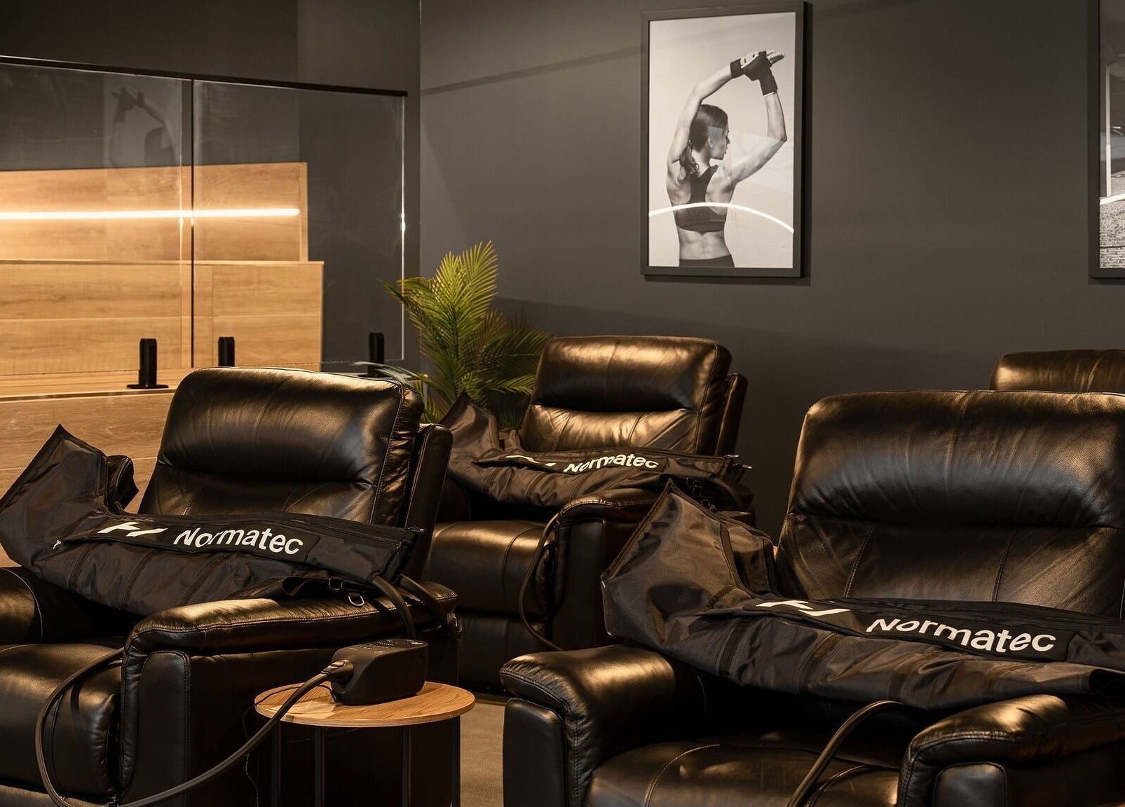 Luxury seating area at Recovery Room Sippy Downs, Sippy Downs, Queensland, AU, featuring cozy recliners.