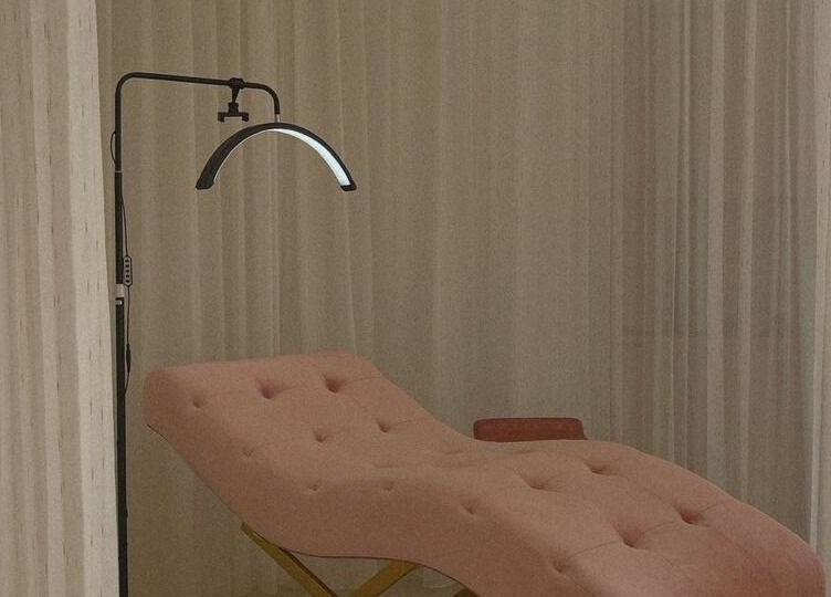 Serene treatment room at Moiselle Bali featuring a plush pink bed, located in Bali, Bali, ID.