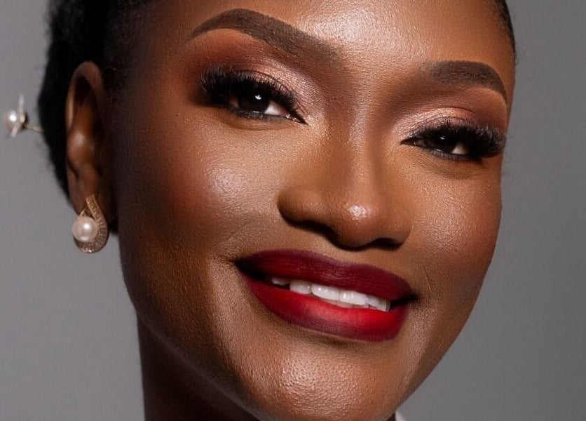 Elegant makeup showcased at Leessential Beauty Makeup Studio, Vreed En Hoop, GY.