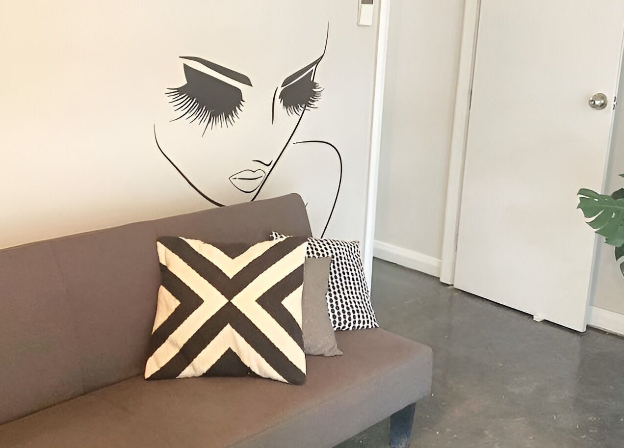 Elegant lounge with modern decor at Glam R Us Face and Body, Terrigal, New South Wales, AU.