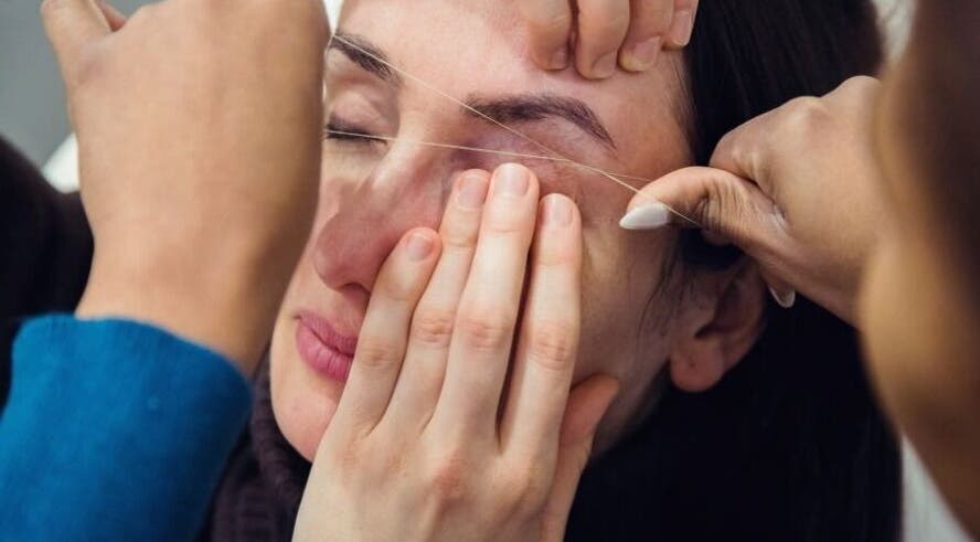 Eyebrow threading at Nadi's Beauty and Wellness in Melbourne, Victoria, AU offers expert grooming services.