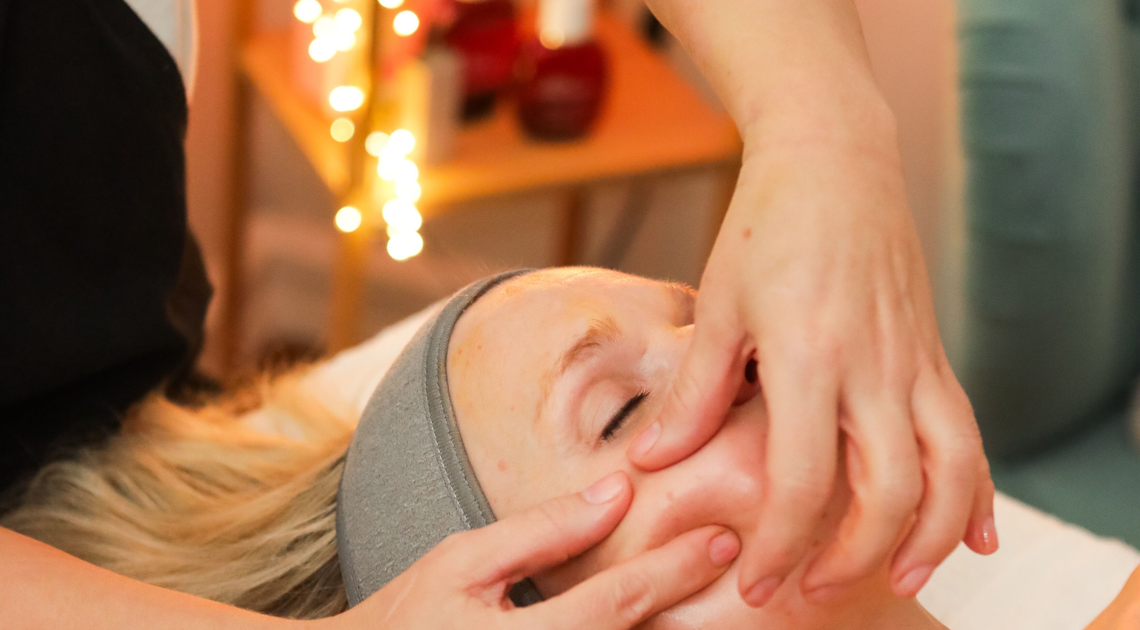 Facial massage at Jill at No.3 in Hale Barns, England, GB, enhancing relaxation and rejuvenation.