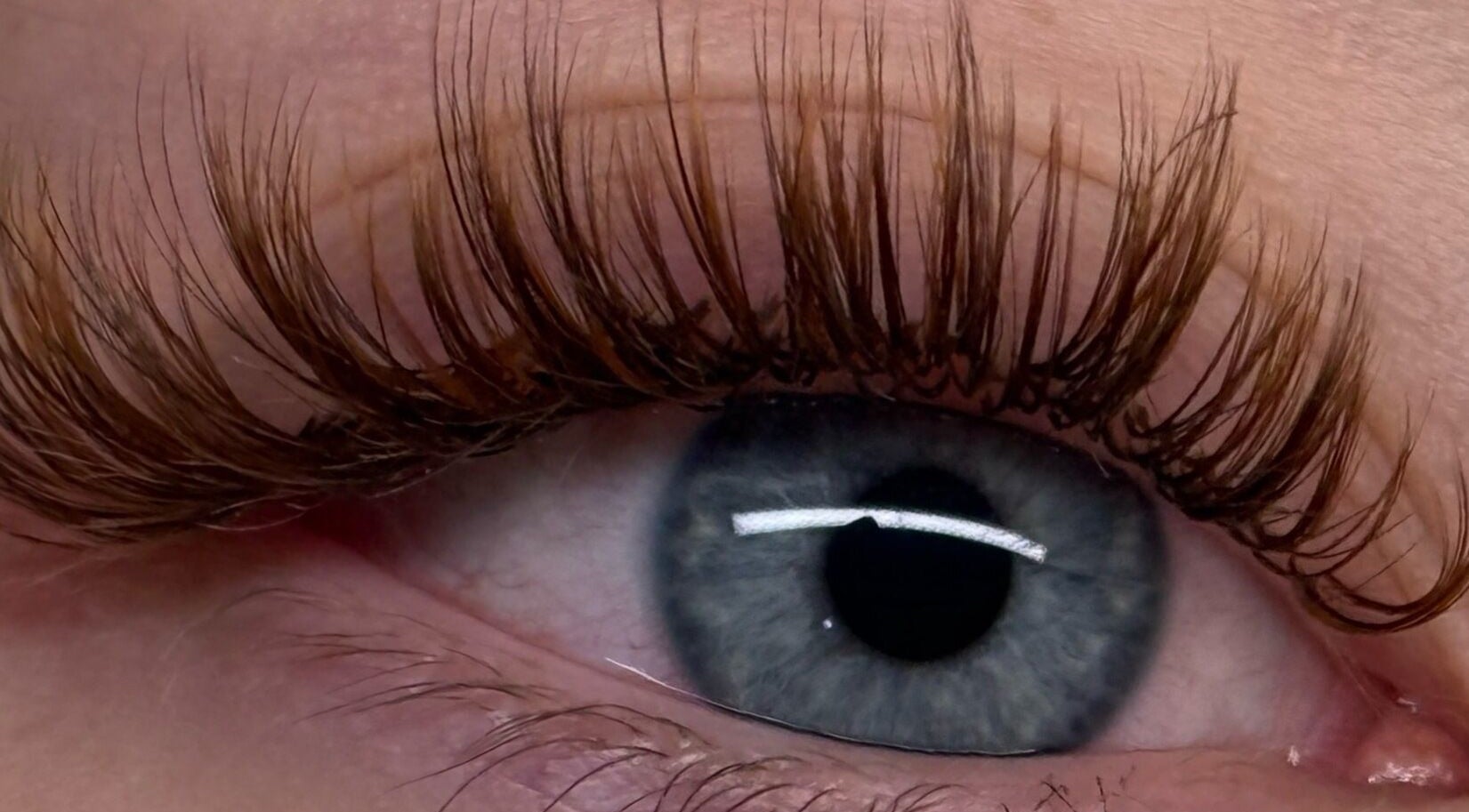 Close-up of lash extensions at Beauty Base MK - Lash Extensions, Milton Keynes, England, GB.