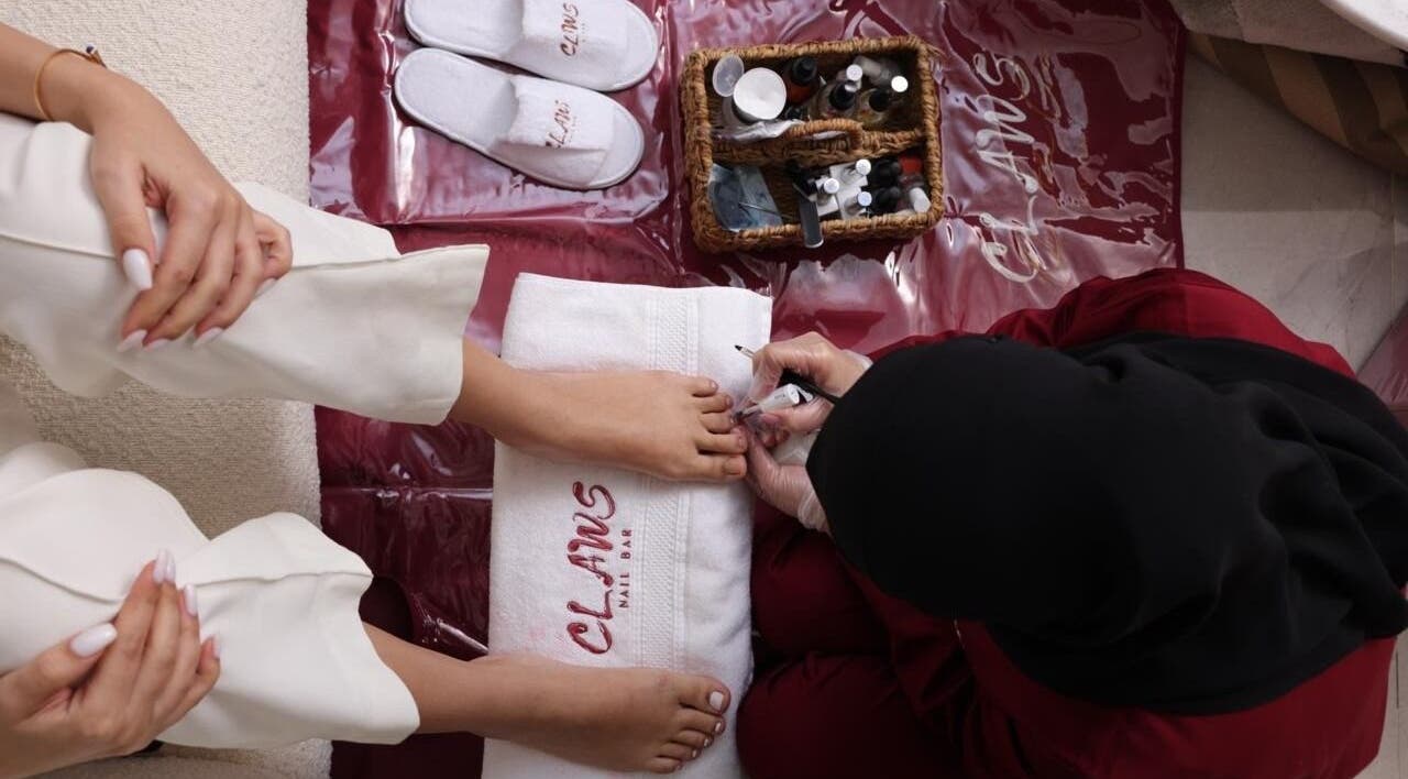 Luxurious pedicure service at Claws Nail Bar - Riyadh, providing premium care in Riyadh, Riyadh Province, SA.