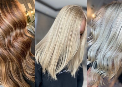 Elegant hair transformations at Hair by Maddie B in Marple, England, GB, showcasing diverse styles and colors.