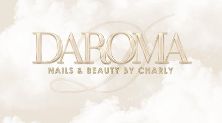 Daroma Nails Bradford logo with elegant gold lettering, located in Bradford, England, GB.
