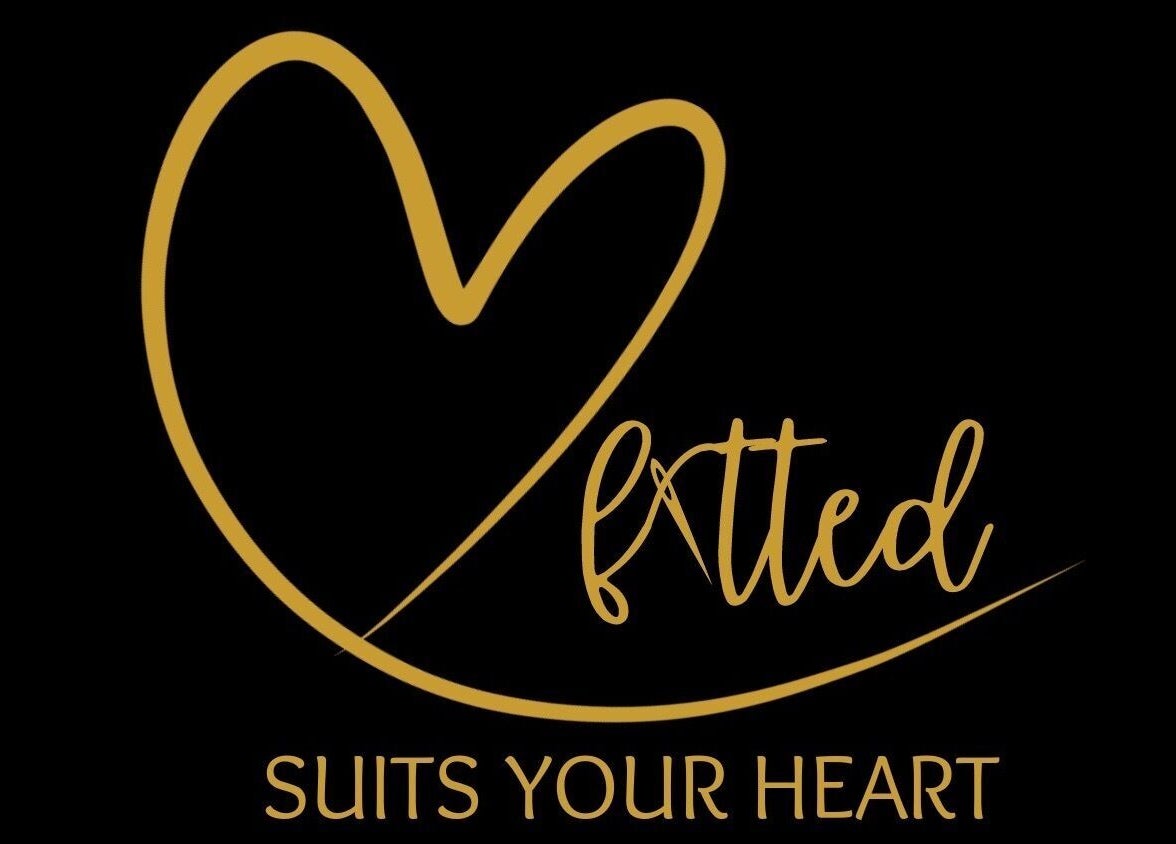 Heartfitted Sewing and Alterations logo showcasing a heart theme in Kuching, Sarawak, MY.