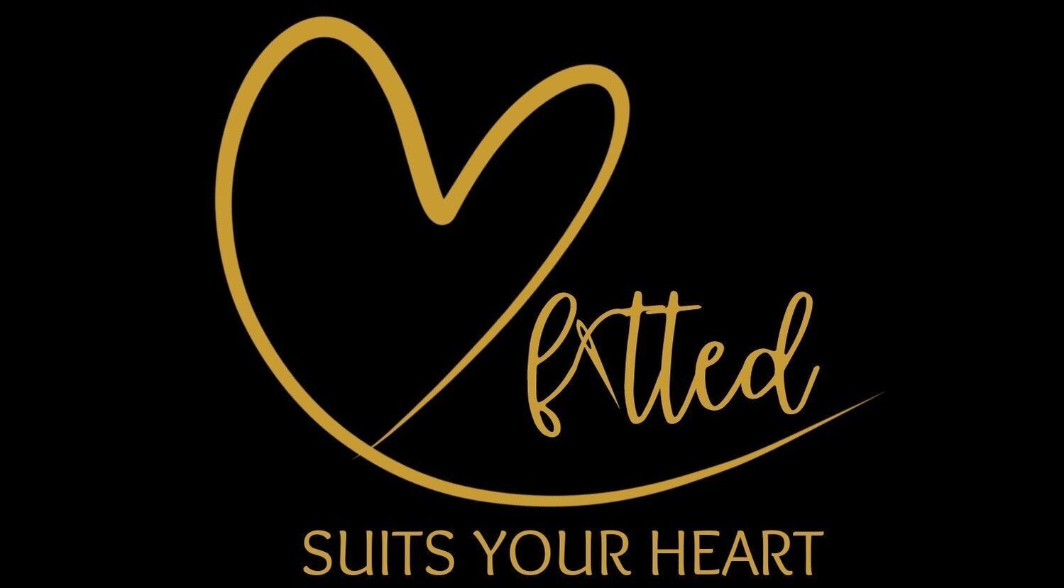 Heartfitted Sewing and Alterations logo showcasing a heart theme in Kuching, Sarawak, MY.